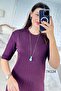 Crew Neck Knitwear Dress 7K124 - 2