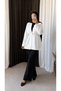 Dabıl Kimono with Additional Buttons and Elastic Waist - 5846 - White