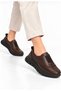 Yc 703 Women's Brown Genuine Leather Orthopedic Rubber Detailed Daily Comfortable Soft Shoes - 5