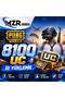PUBG MOBİLE 8100 UC