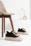 Women's Teddy Bear Figured Thick Lace-Up Sneaker High Platform Sole Comfortable Daily Sports Shoes - 2