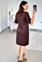 Crew Neck Knitwear Dress 7K124 - 5
