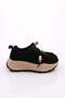 26K335 Black Suede Women's Sneaker - 3