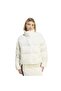 Kq8766-K W D Puf Velour Women's Coat White