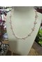 Light Pink Sea Star Crystal and Pearl Necklace - 2