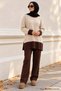 Two-Color Knitwear Set Stone Hm2962