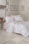Satin Duvet Cover Set Double Size Maybele Pudra