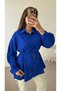 Heart Belted Pleated Tunic - Hpm - Saks Blue