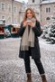 Stone Wool Textured Long Fringed and Soft Shawl Scarf 32106 - 4