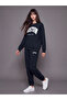 Two Mt Shop Quality Xside Navy Blue Embroidered Women's Jogger Sweatpants
