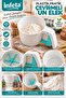 Plastic Practical Rotating Flour Sieve with Handle Flour Sifting Apparatus Kitchen and Baking - 5