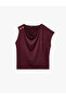 Crepe Scuba Fabric Asymmetrical Cut Decorative Buttoned Collar Blouse - 5