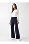 Two Mt Shop Quality Lcw Modest Navy Blue Interlock Plain Comfortable & Relaxing Women's Sweatpants