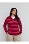 Striped Button Detail Knitwear Sweater - 4