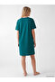 Two Mt Shop Quality Lcw Young Green Combed Cotton Printed Short Sleeve Women's Nightgown - 4