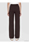 Two Mt Shop Quality Lcw Modest Brown Interlock Plain Standard & Regular Women's Sweatpants - 5