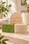 Ferah Bath Set - Natural Aloe Vera Soap, Rice Soap, and Oval Pumpkin Fiber - 3