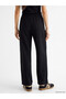 Two Mt Shop Quality Lcw Everyday Black Diver Fabric Straight Loose & Baggy Women's Sweatpants - 4