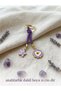 Evil Eye Beaded and Golden Yellow Detailed Bag Accessory, Luck Charm Bag Ornament and Keychain (1 Piece Is Sent) - 2