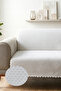 Maya Embossed Pet-Friendly Sofa Cover Multi-Purpose with Non-Slip Sponge (165X205 cm)