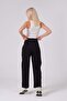 Maternity Adjustable Waist High Waist Barrel Sweatpants Black - 8