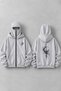 Snow Masked Ninja Unisex Sweatshirt Cardigan 2Strands Thick Fleece