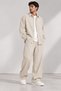 Young Men's Clothing Baggy Long-Legged Beige Fabric Trousers S-12Xl - 3