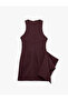 A-Line Crew Neck Asymmetrical Draped Mini Dress - 2