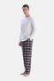 Dark Brown Plaid Flannel Trousers - 4