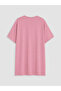 Two Mt Shop Quality Lcw Dream Pink Combed Cotton Printed Short Sleeve Women's Nightgown - 6