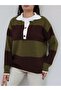 Striped Long Sleeve Soft Sweater - 3
