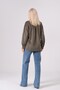 Maternity Long Sleeve Velvet Shirt Khaki - 8