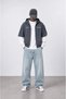 Men's Not Minimalist Printed Double Sleeve Oversize Zip Smoked - 4