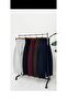 Trend Back Double Pocket Belted Waistband Foldable Waist Detail 3-Striped Palazzo Sweatpants with Cuff Stoppers - 3