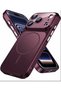 iPhone 17 Pro Compatible Case with 18 Pro Look, Magsafe Feature, Camera Protection, Pc Convertible Cover - Burgundy