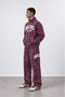 Men's Owners Washed Detailed Tracksuit Set Burgundy - 2