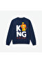 Lion Printed Premium Crew Neck Long Sleeve Sweatshirt