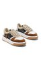 Women's Multi-Colored Thick Sole Lace-Up Suede Decorated Sneaker Sports Shoes