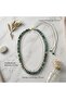 Green Agate Natural Stone Steel Tip Special Design Women's Necklace - 5