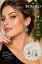 Silver Color Women's Double Bijouterie Hoop Earring Set 130753