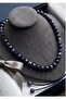 Purple Amethyst Natural Stone Steel Tip Special Macrame Design Women's Necklace - 3
