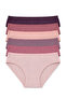Striped Bamboo Bikini Women's Panties Colorful 6-Pack