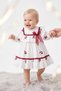 Baby Girl White Cherry Embroidered Bow Dress Birthday Wedding Holiday Special Occasion Dress 9-24 Months - 5