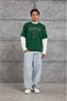 Yeşil DOTSTUD 7 BASKILI OVERSIZE SWEATSHIRT - 6