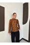 Women's Chinese Buttoned Ethnic Cut Suede Shirt - 2
