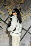 Stripe Detailed Zipper Closure Plush Jacket Sun588 - 5