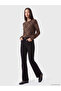 Two Mt Shop Quality Lcw Everyday Brown Combed Cotton Leopard Tight & Slim Long Sleeve Women's Bodysuit - 2