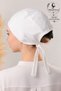 Women's Hijab Stitched Combed Cotton Bonnet Non-Slip Cotton Bonnet Ecru - 3