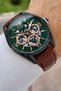 Brown Green Rose Color Inner Indicators Active 45 mm Men's Wristwatch - 4
