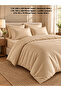 100% Cotton Satin 6-Piece Double Duvet Cover Set with Fitted Sheet – 83 Thread Count - 2